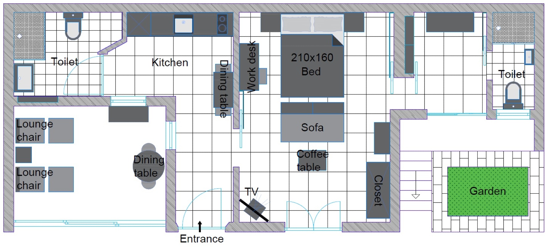 Studio Antica, Apartment with private swimming pool